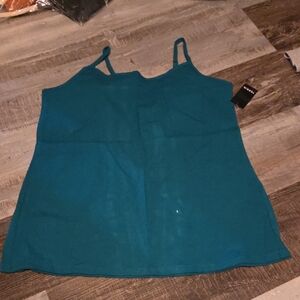 torrid Teal Slim-Cut Camisole Tank